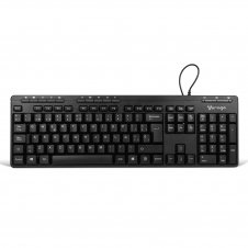 TECLADO VORAGO KB-202, ALÁMBRICO, USB, NEGRO (ESPAÑOL)