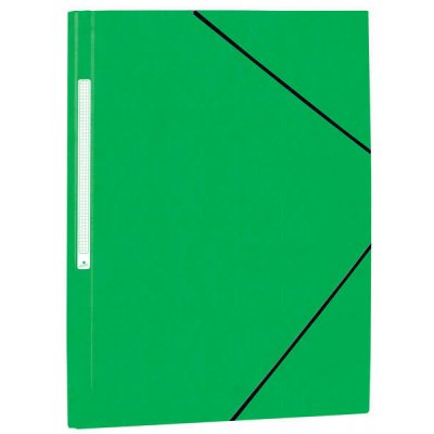 Mariola Carpeta de Carton Simil Prespan con Etiqueta en Lomo Folio 500gr/m2 - Medidas 34x25cm - Cierre con Goma Elastica - Color Verde