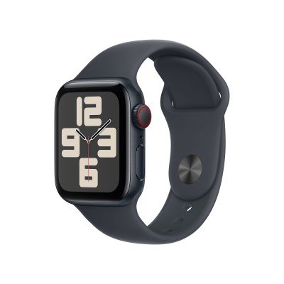 Apple Watch SE 3rd V2/ GPS/ Cellular/ 40mm/ Caja de Aluminio Medianoche/ Correa Deportiva Medianoche S/M