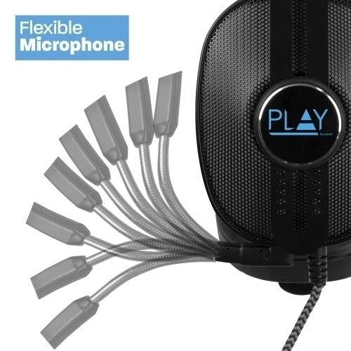Ewent PL3321 Auriculares de juego con banda para cabeza con micrófono e iluminación LED RGB