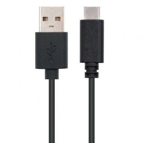 Cable USB 2.0 Nanocable 10.01.2103/ USB Macho - USB Tipo-C Macho/ 3m/ Negro