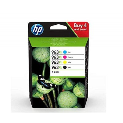 HP 963 Pack de 4 Cartuchos de Tinta Originales - 6ZC70AE