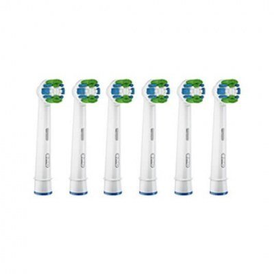 Recambio cepillo dental oral - b eb 20 - 6ffs precision 6 unidades - precision clean - elimina placa - blanco