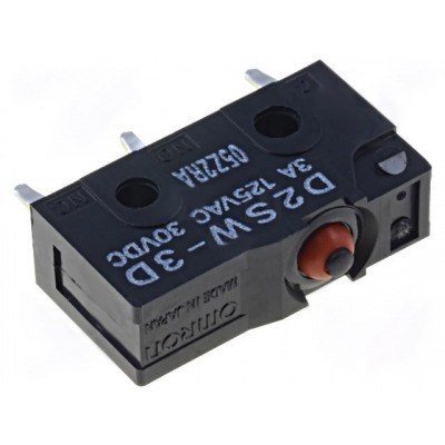Microinterruptor sin palanca ON-(ON) Cto.Impreso 3pin 3Amp