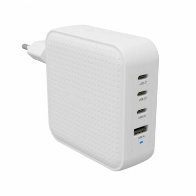HYPER® HYPERJUICE® 100W USB-C GAN TRAVEL CHARGER (3C+1A) - WHITE