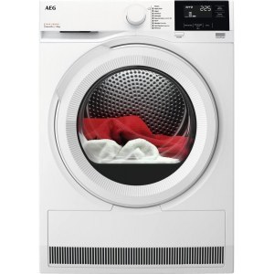 Secadora con bomba de calor Aeg TR718L2OB 8K display blanco INV