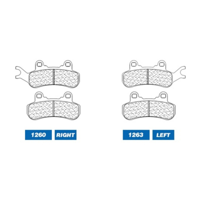 Juego de pastillas sinterizadas CL BRAKES (1260ATV1) 1260ATV1