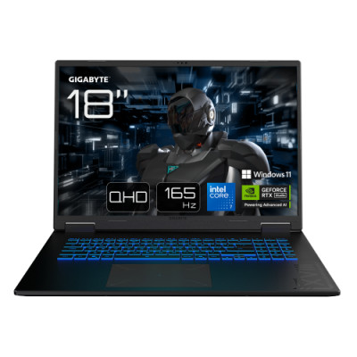 GIGABYTE PORTATIL GAMING A18 PRO DXJG3ESBC4SH,INTEL RPL-R CORE 7 240H,32GB DDR5,SSD 1TB,18 QHD+ 165HZ,RTX5070TI/12GB,W11 HOME
