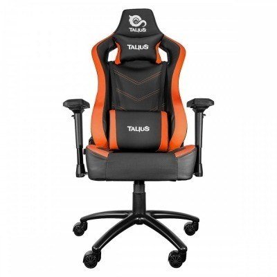 Talius silla Vulture gaming negra/naranja butterfly, 4D, base metal, ruedas nylon