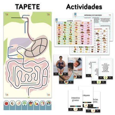 Pack aparato digestivo tilk ozobot tapete + actividades