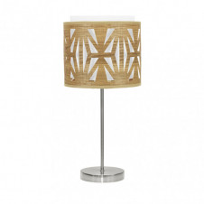 Sobremesa Katerina 1xe14 Niquel/madera Clara 42x17x17 Cm