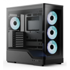 GABINETE GAMER AEROCOOL P500A BLACK ATX CRISTAL TEMPLADO 4 FAN RGB