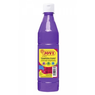 Jovi Tempera Paint Tempera Liquida 500ml - Base Agua - Lista para Usar - Alto Poder Cubriente - Secado Rapido - Excelente Fluidez - Adherencia en Multiples Superficies - Color Violeta