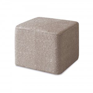 Puf cuadrado borreguillo beige · SP105TB-253