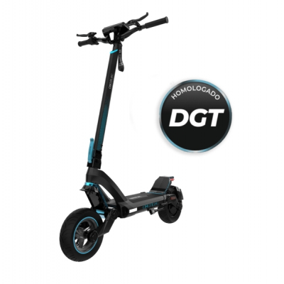 Cecotec Bongo Serie Z Power City Patinete Electrico - 1300W - Autonomia 65km - Suspension Sx2 - Ruedas 10.5 On Road - Sistema Triple de Frenado - Pantalla LED Tactil - IPX4 - Color Negro y Azul