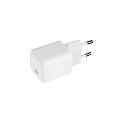 Blackbyte Cargador GaN de 25W - 1xUSB-C - Carga Rapida PPS - Color Blanco