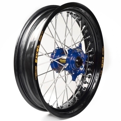 Rueda completa Haan Wheels aro negro 16-3,50 buje azul 1 25050/3/5 1 25050/3/5