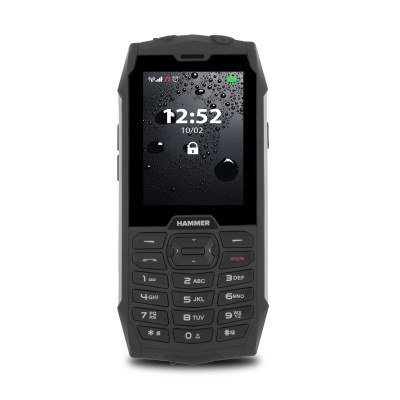 Telefono movil rugerizado hammer 4+ 2.8pulgadas - 2mpx - 3g - negro y plateado