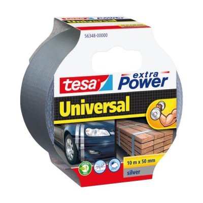 TESA Cinta americana Tesa extra Power Universal 10mx50mm plata