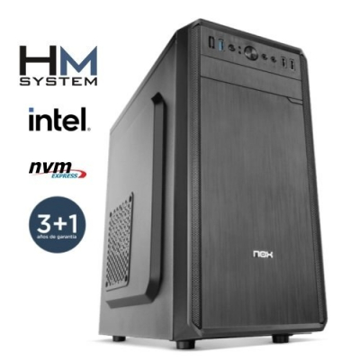 HM System Corus C8+ - Minitorre MT - 12ª gen - Intel Core i7 12700 - 16GB DDR4 - 500GB SSD M.2 NVMe - USB 3.0 - 4 años garantía - 30 días DOA
