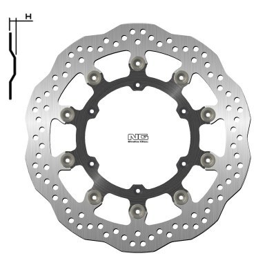 Disco de freno NG Delantero Husq / KTM 310 x 127 x 5,0 1224XG