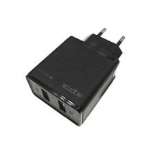 Cargador De Pared Approx 2xusb Qc 3.0