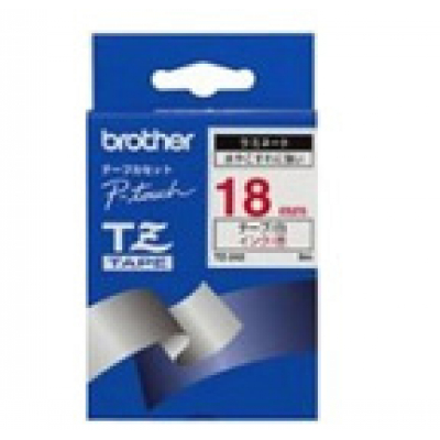 TZ-242 cinta para impresora de etiquetas Rojo sobre blanco