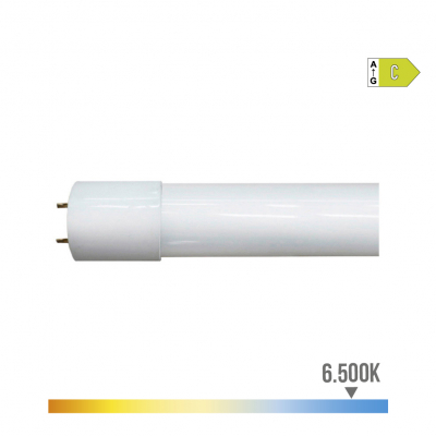 Tubo led t8 12 w 1.940 lm 6.500 k luz fría (eq.30w) clase c ø2,6 x 90 cm