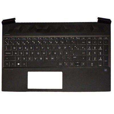 Top case + Teclado compatible para portátil HP 15-EC / L72599-071 / Negro