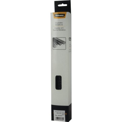 Espirales metálicas negras 6 mm Pack 25 Uds