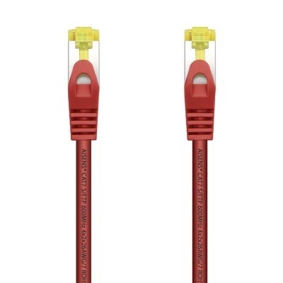 AISENS - CABLE DE RED RJ45 LSZH CAT.7 600 MHZ S/FTP PIMF AWG26, ROJO,