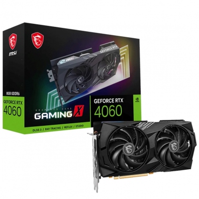 Tarjeta grafica msi rtx 4060 gaming x 8gb gddr6 dlss3 - 3 x dp - 1 x hdmi - pci express