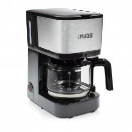 Cafetera de goteo Princess 246030, 8 tazas, 600W, acero