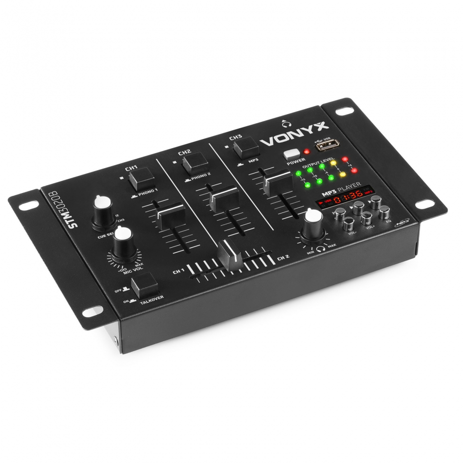 Mezclador 3IN USB/MP3 VONYX STM-3020B