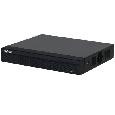 (DHI-NVR2108HS-4KS3) DAHUA GRABADOR IP 8 CANALES POE 1HDD 4K CON INTELIGENCIA ARTIFICAL COMPACT 1U NEGRO
