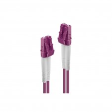 Lindy 46344 cable de fibra optica 10 m LC OM4 Rosa