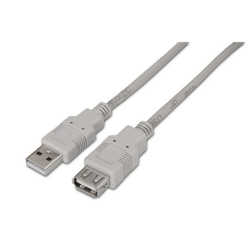 Aisens Cable Usb 2.0 Tipo A/M-A/H Beige 3M