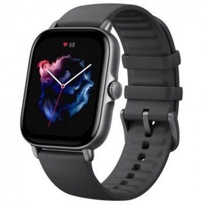 Smartwatch Amazfit GTS 3 - Pantalla AMOLED 1.75 | Caja de aluminio | Bluetooth 5.1 | Resistencia al agua 5 ATM | Color Negro