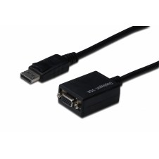 ASSMANN Electronic AK-340403-001-S Adaptador de cable video DisplayPort macho a VGA hembra 0.15m negro