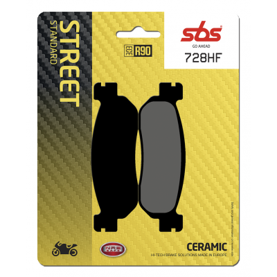 HF Street Ceramic Organic Brake Pads SBS 728HF