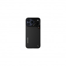 Aulumu A18 Aramid Fiber iPhone 18 Pro Max Funda Negra