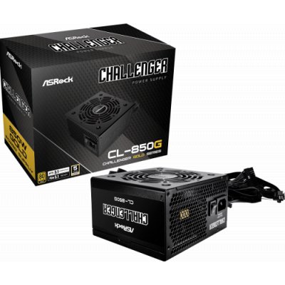 Asrock Challenger CL-850G unidad de fuente de alimentación 850 W 20+4 pin ATX ATX Negro
