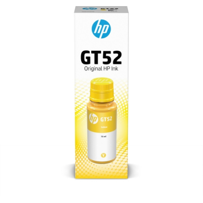 HP Botellas de tinta GT52 Amarilla