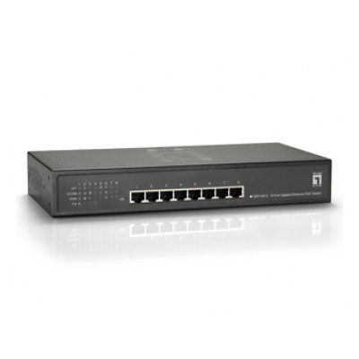 Switch Gigabit Ethernet PoE de 8 puertos, 61.6W, 802.3at PoE+, 4 Puertos PoE