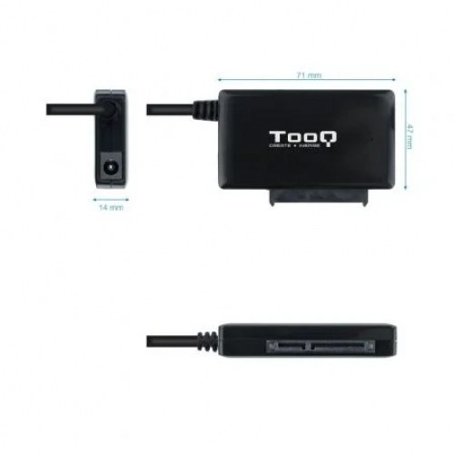 Adaptador para Discos Duros 2.5/3.5 Tooq TQHDA01A/ USB 3.0 Macho - SATA