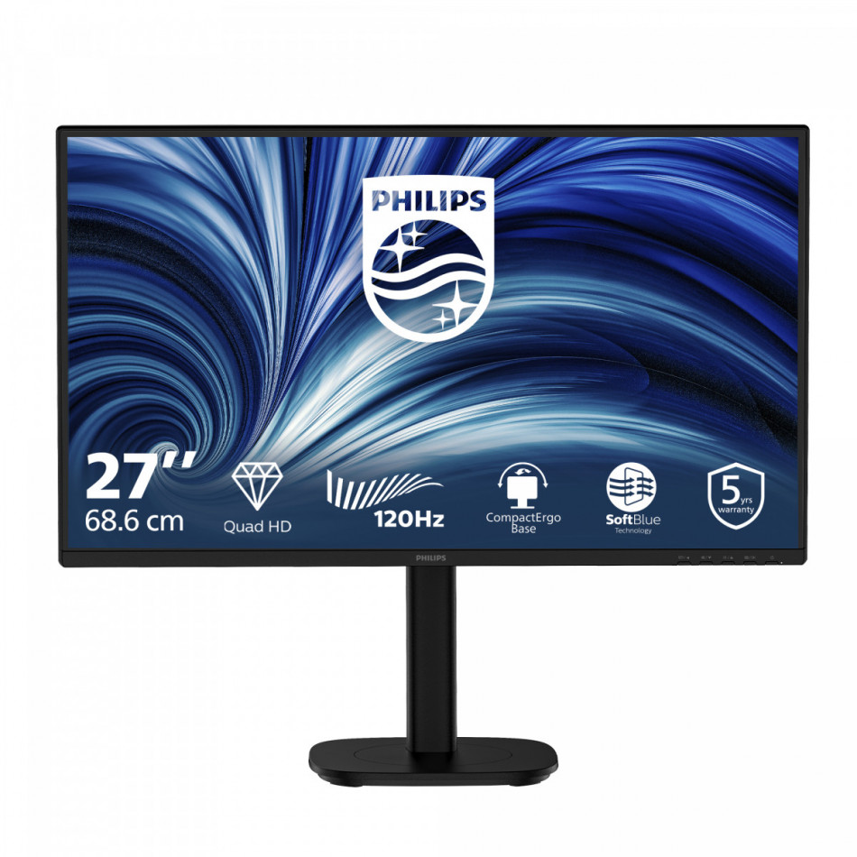 Philips 27B2N3500/00 pantalla para PC 68,6 cm (27) 2560 x 1440 Pixeles Full HD LCD Negro