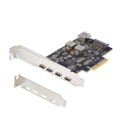 Tarjeta startech 4x usb tipo c pci express 3.0