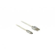 DeLOCK cable USB 2.0, USB A, Micro-USB B, 0,5 m Blanco