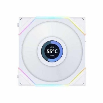 Ventilador cpu lian li unifan tl lcd argb 120mm white