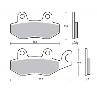 Pastillas de freno Tecnium Professional Racing sinterizadas - MSR455 MSR455